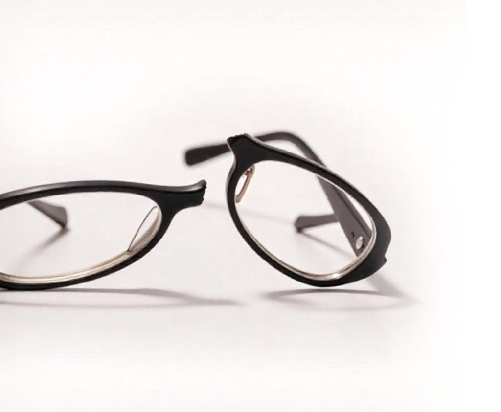 Eyeglass repair available for broken glass bridges